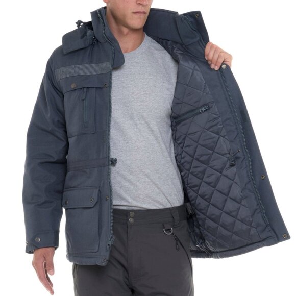 NWT Arctix men 3X Insulated performance tundra jacket visibility stripped steel - Picture 3 of 4